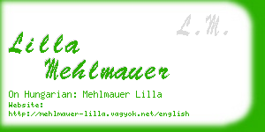 lilla mehlmauer business card